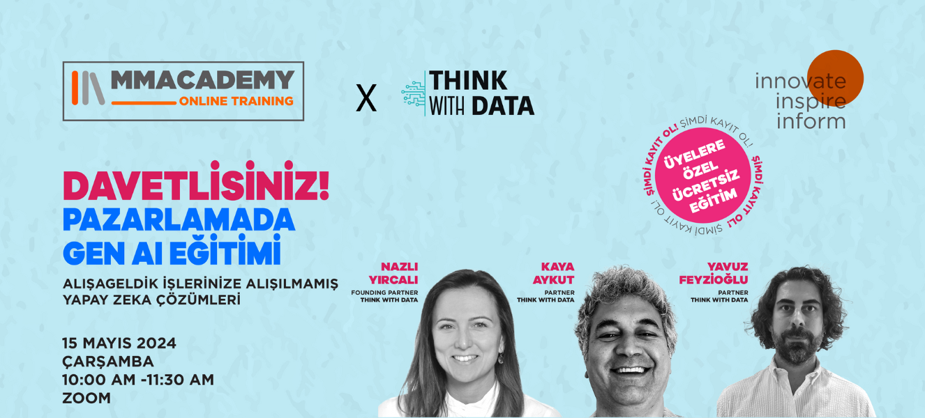 MMA Türkiye Üyelerine Özel -  Pazarlamada Gen AI Çözümleri Eğitimi